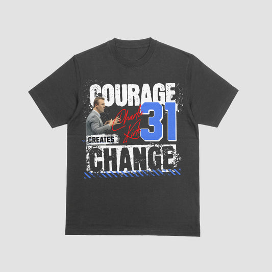 Charlie Kirk Courage Creates Change T-Shirt